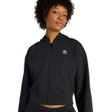 ESSENTIALS FRENCH TERRY CROPPED ZIP HOODIE - Runner