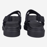GREYFIELD SANDAL BACKSTRAP SANDAL BLACK SUEDE - Runner