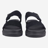 GREYFIELD SANDAL BACKSTRAP SANDAL BLACK SUEDE - Runner