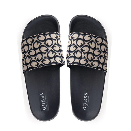 GUESS Allow Monogram Logo Pool Slides Women - OFFWHT SLW14 - Runner