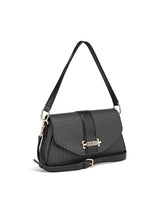 GUESS Charcoal Printed Erika Shoulder Bag GB563 - Runner
