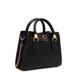 GUESS Coal Grey Printed Nell Logo Satchel Bag GB514 - Runner