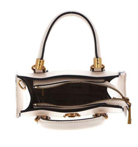 GUESS Coal Printed Nell Logo Satchel Bag - Runner