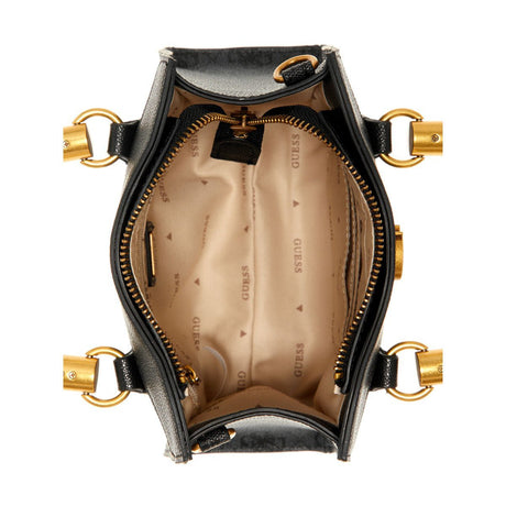 GUESS Coal Printed Nell Logo Satchel Bag - Runner