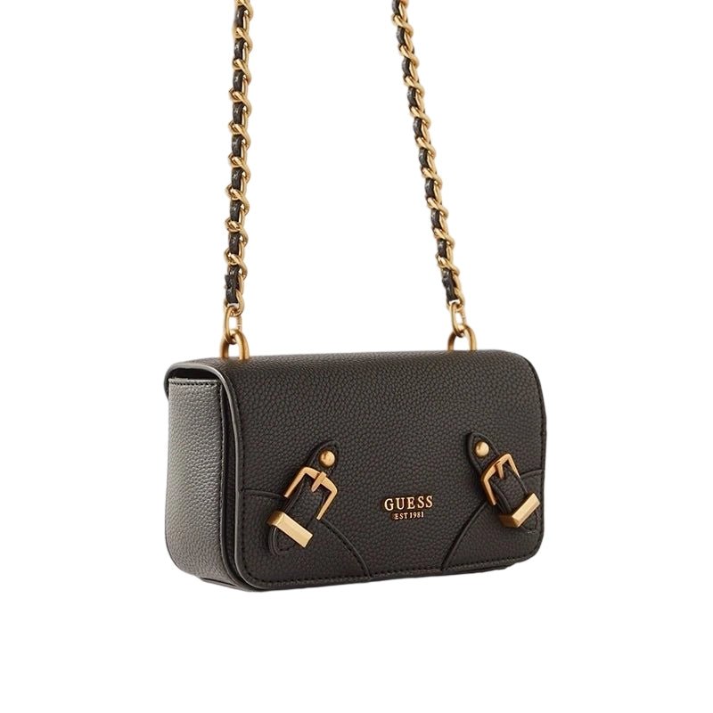 GUESS CORDELIA Logo Luxury Satchel shoulder bag - BLACL - GB306 - Runner
