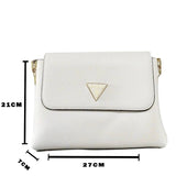 GUESS DANNA SADDLE HANDBAG WHITE - GB42 - Runner