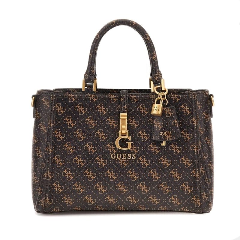 GUESS G James 4G logo handbag - BROWN - GB194 - Runner