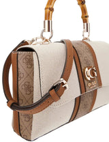 Guess Kerima Bamboo Top Handle Flap Bag GB377 - Runner