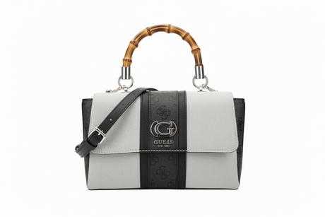 Guess Kerima Bamboo Top Handle Flap Bag GB378 - Runner