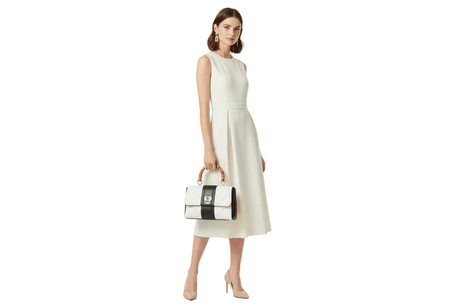 Guess Kerima Bamboo Top Handle Flap Bag GB378 - Runner