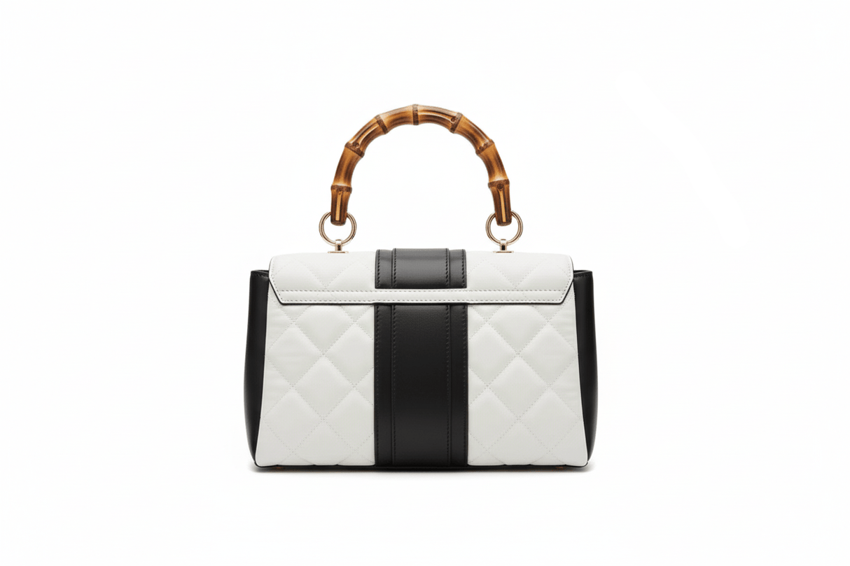 Guess Kerima Bamboo Top Handle Flap Bag GB378 - Runner