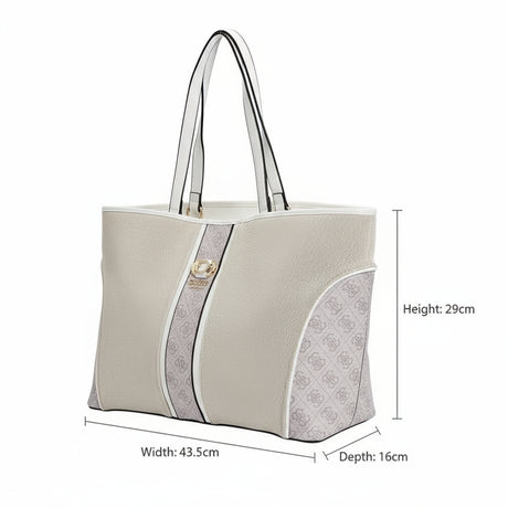 Guess Kerima Tote Natural/Milk Logo, Natural / Milk Logo Bag GB354 - Runner