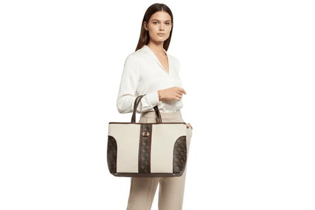 Guess Kerima Tote Natural/Milk Logo, Natural / Milk Logo Bag GB358 - Runner