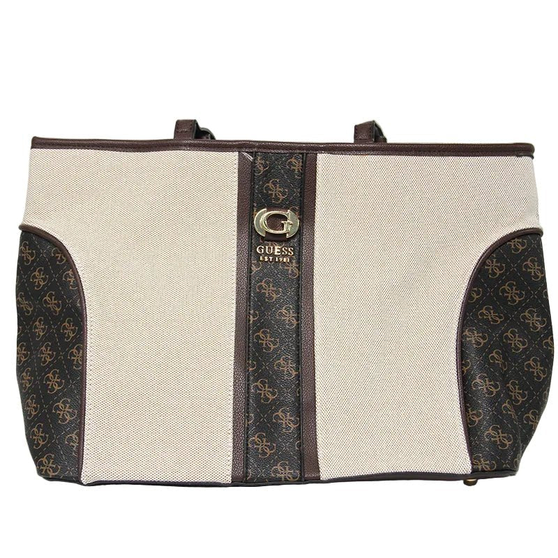 Guess Kerima Tote Natural/Milk Logo, Natural / Milk Logo Bag GB358 - Runner