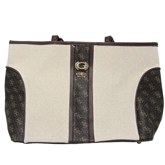 Guess Kerima Tote Natural/Milk Logo, Natural / Milk Logo Bag GB358 - Runner