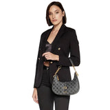 GUESS Kuba Top Zip Shoulder Bag - GREY - GB182 - Runner
