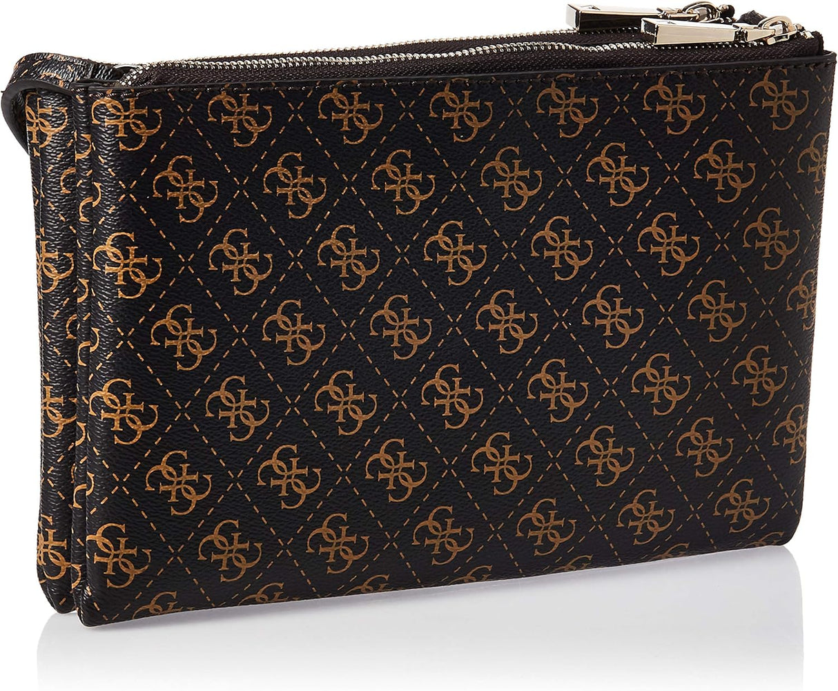 Guess Naya Grain Double PVC Crossbody with Front Zip Pocket WAMAN GB388 - Runner