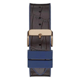 Guess Phoenix Men's Watch with Blue Dial and Brown Leather Strap - GW0386G2 GGM7 - Runner