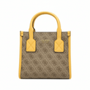 GUESS SILVANA MINI SHOULDER BAG - BROWN - GB16 - Runner