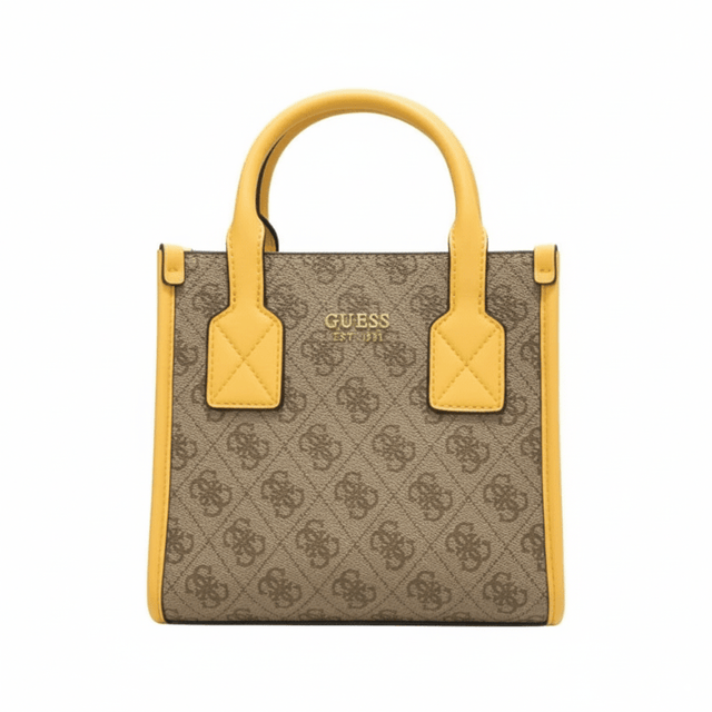 GUESS SILVANA MINI SHOULDER BAG - BROWN - GB16 - Runner