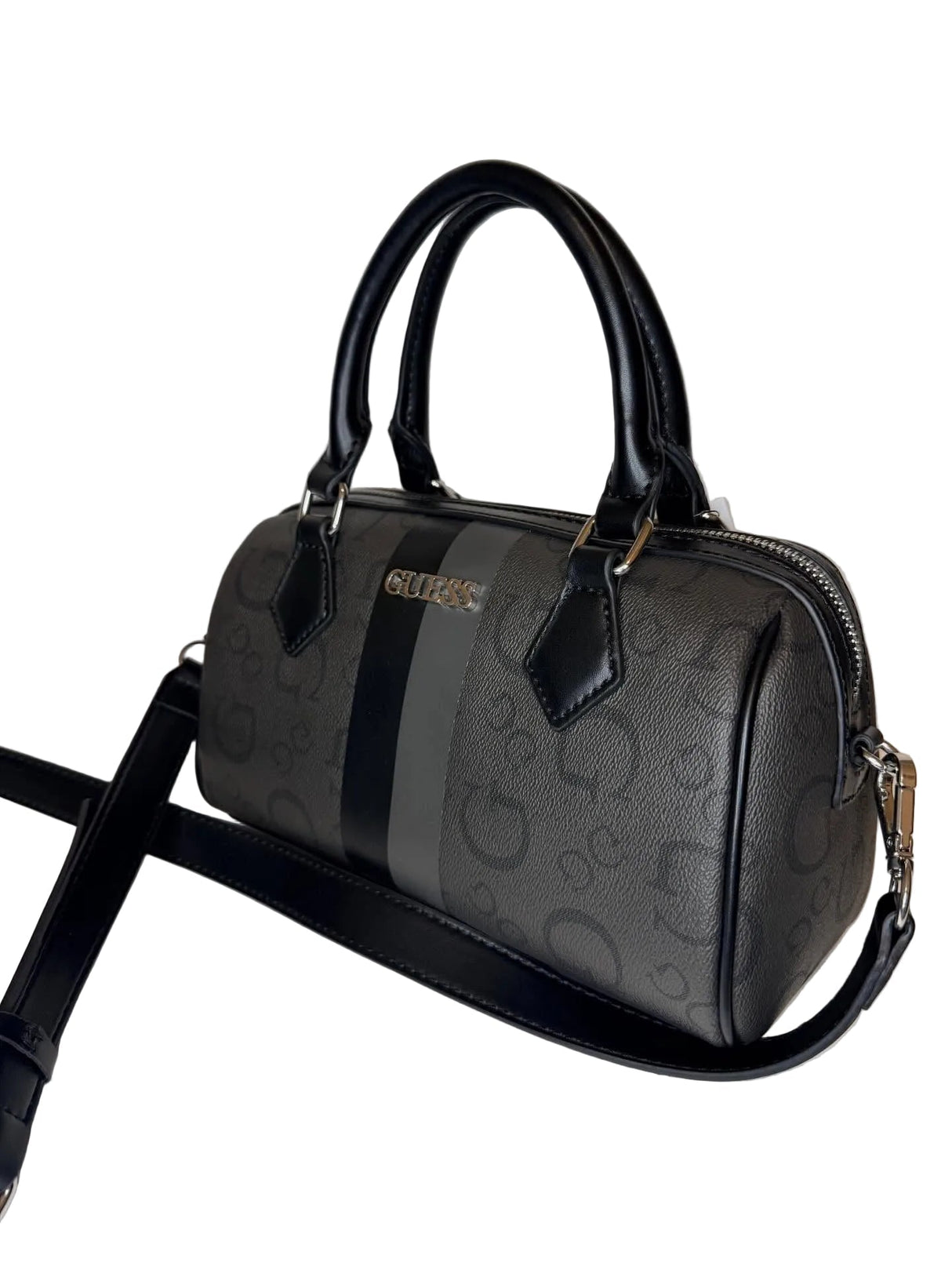 GUESS WESTER Box Satchel Mini Boston Bag - Runner