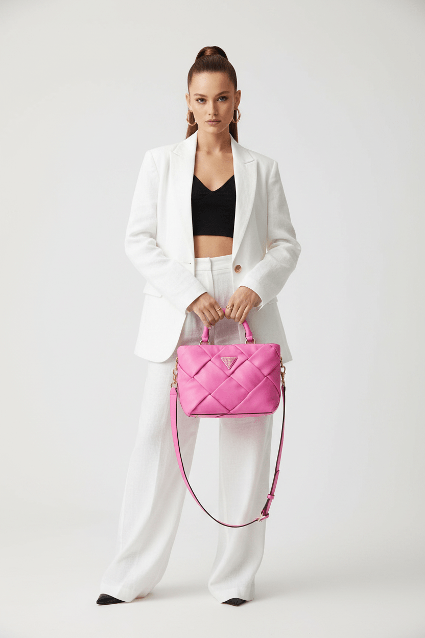 GUESS Zaina Mini Satchel Bag - Runner