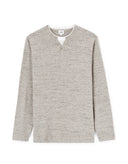 Henley Collar Mixed Sweater - Runner