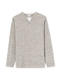 Henley Collar Mixed Sweater - Runner