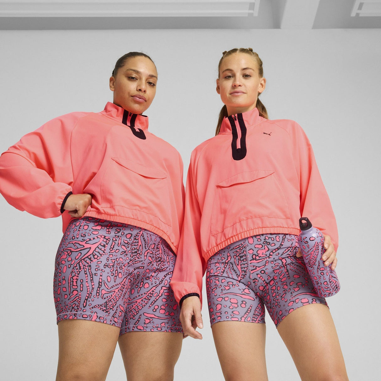 Hypernatural Women's Woven Half - Zip Jacket - Runner