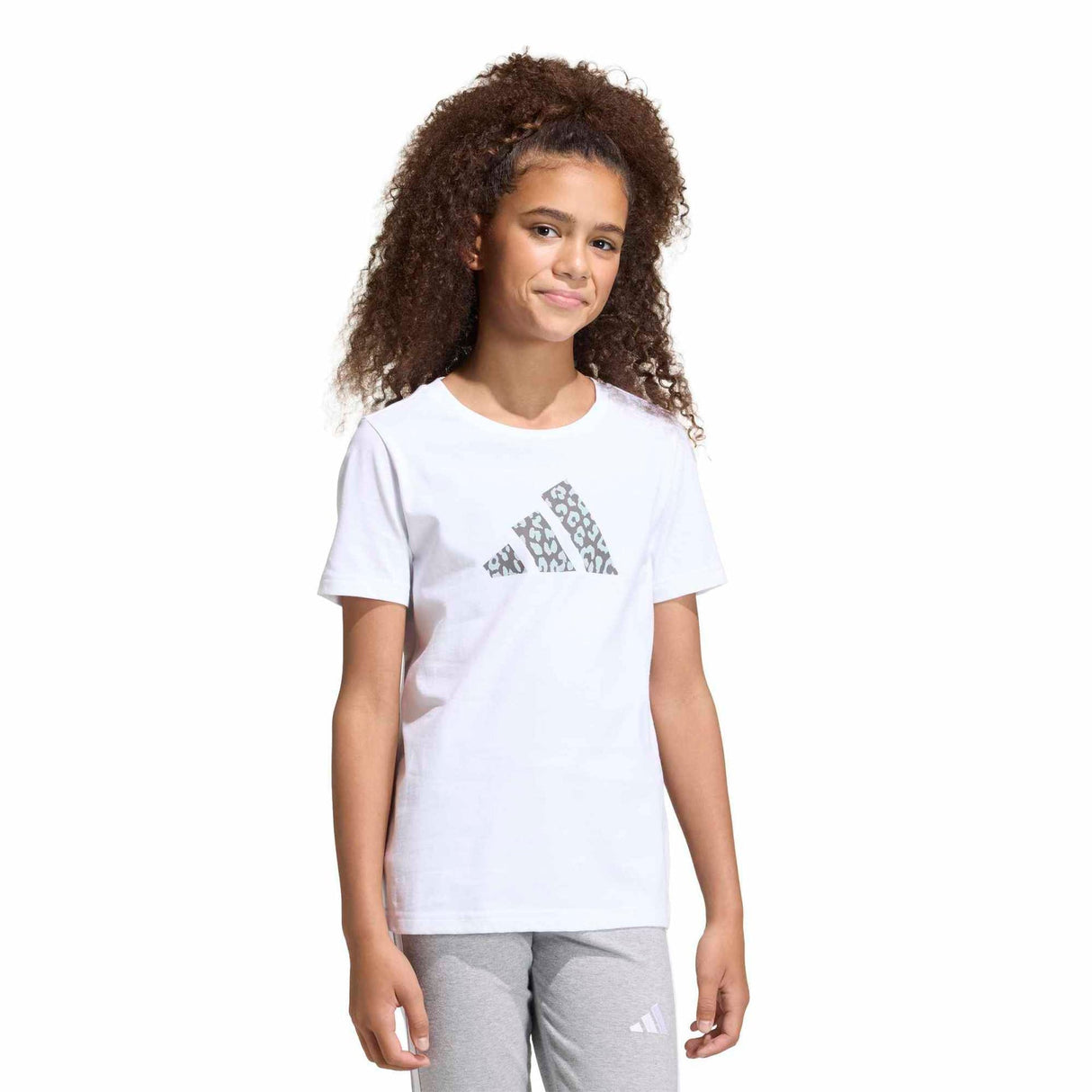 Junior Girls Animal Print Graphic T-Shirt - Runner