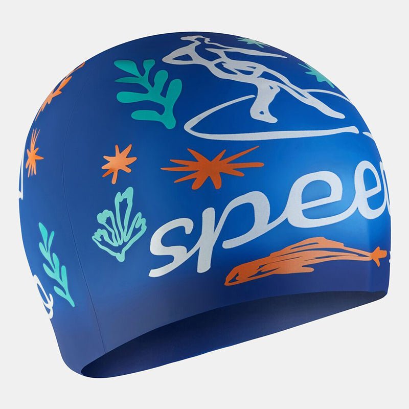 Junior Printed Silicone cap - Runner