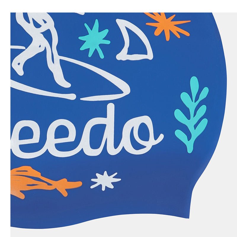 Junior Printed Silicone cap - Runner