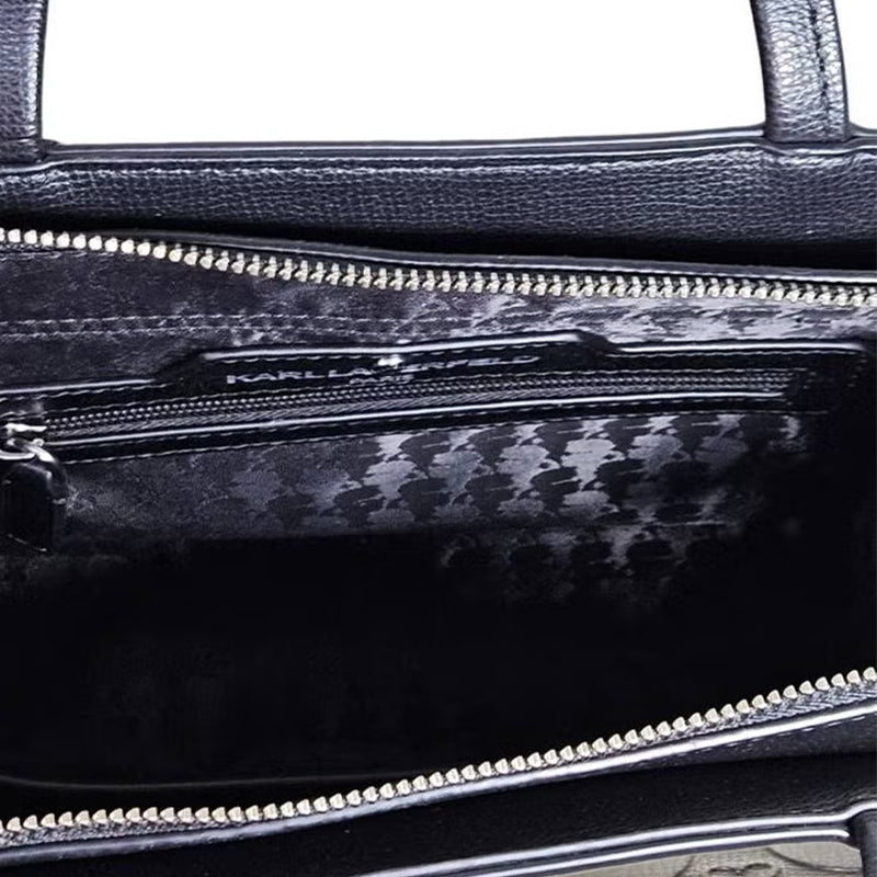 Karl Lagerfeld Maybelle Leather Satchel KB36 - Runner
