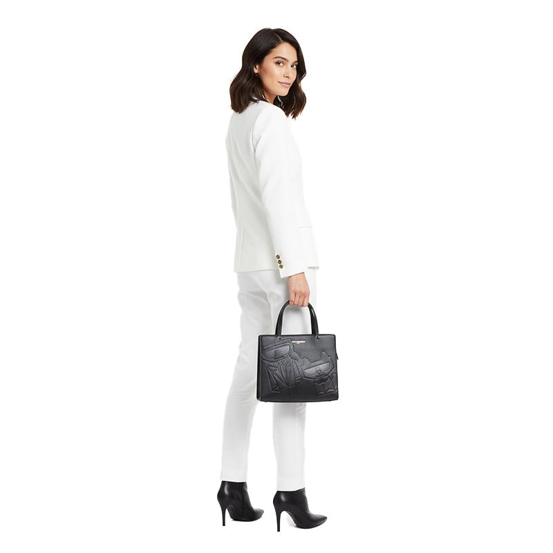 Karl Lagerfeld Maybelle Leather Satchel KB36 - Runner
