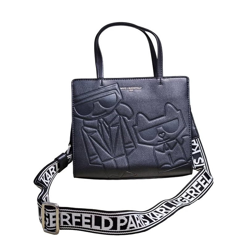 Karl Lagerfeld Maybelle Leather Satchel KB36 - Runner