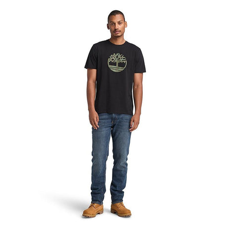 KENNEBEC RIVER Camo Tree Logo Short Sleeve Tee Black - Runner