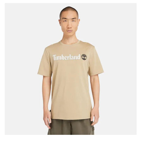 KENNEBEC RIVER Linear Logo Short Sleeve Tee Lemon Pepper - Runner