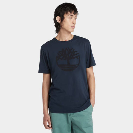 KENNEBEC RIVER Tree Logo Short Sleeve Tee Dark Denim - Runner