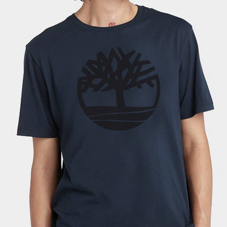 KENNEBEC RIVER Tree Logo Short Sleeve Tee Dark Denim - Runner