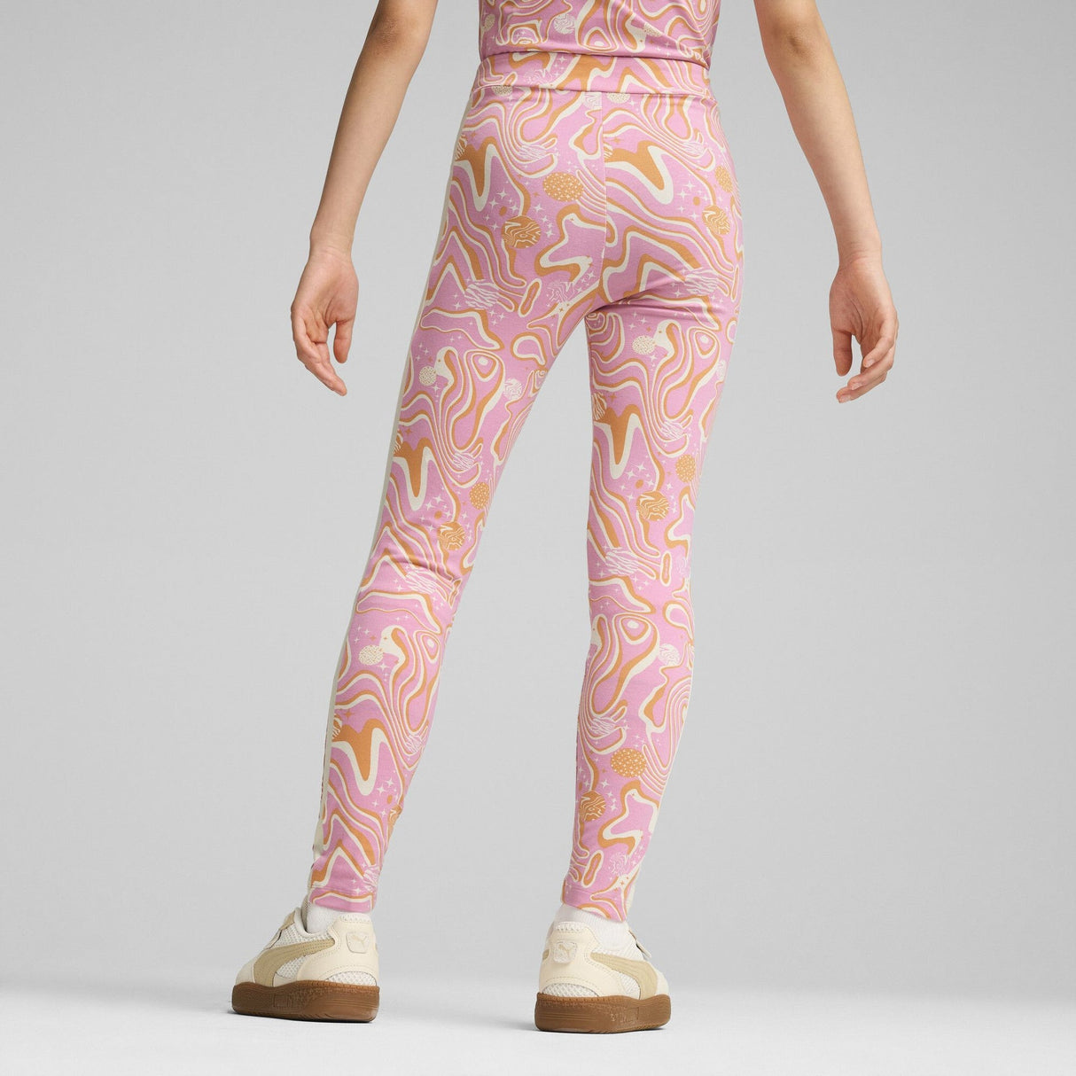Lava Land High Waist Leggings - Runner