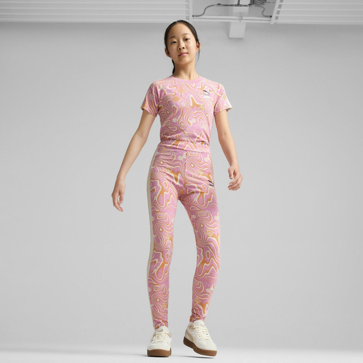 Lava Land High Waist Leggings - Runner