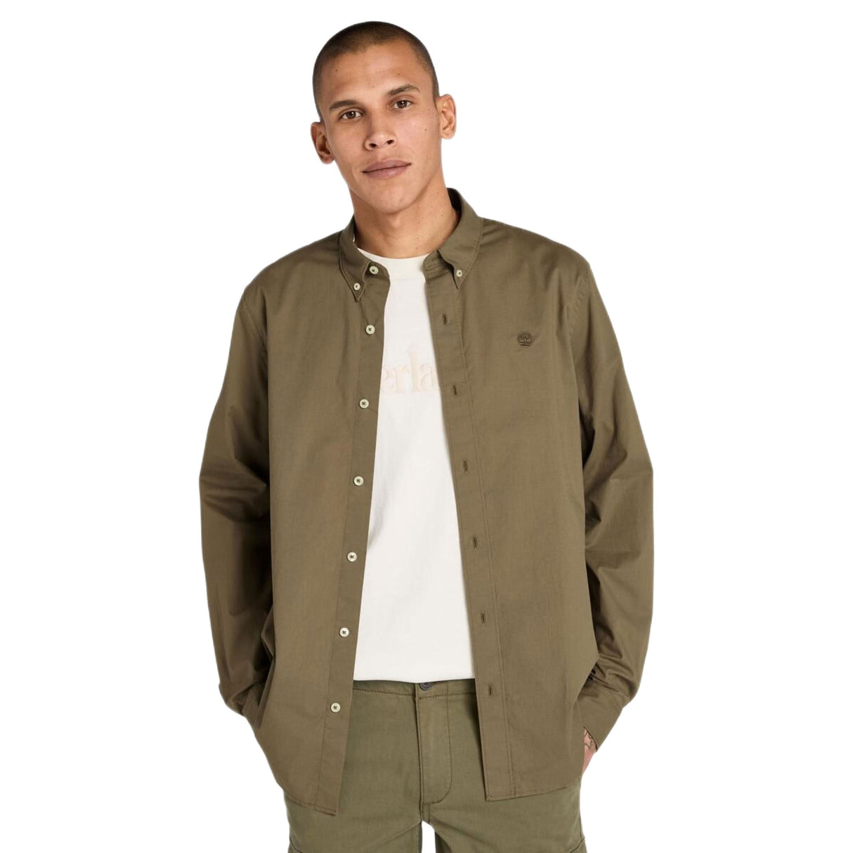 Long Sleeve Stretch Poplin Shirt - Runner