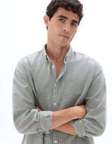 Loose Oxford Striped Shirt - Runner