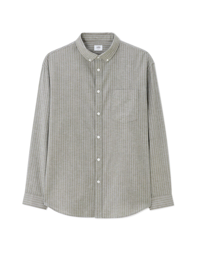 Loose Oxford Striped Shirt - Runner