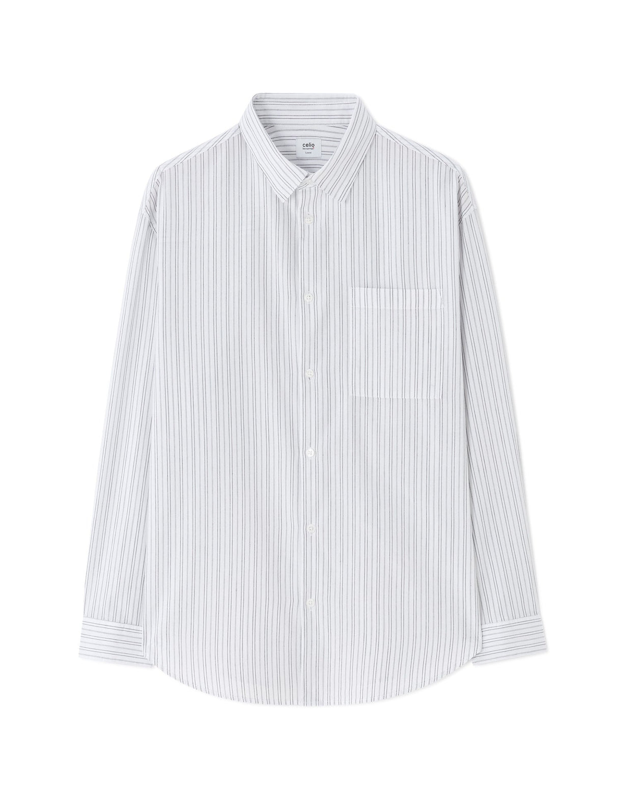 Loose Striped Poplin Shirt - Runner