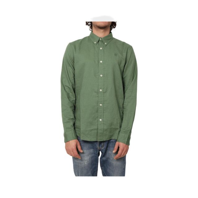 Lovell Lake Cotton and Linen Long Sleeve Shirt - Runner