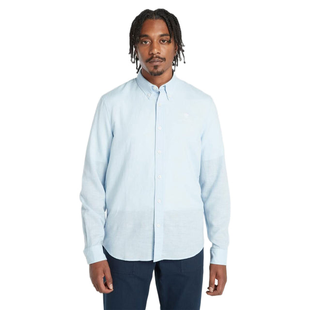 Lovell Lake Cotton/Linen Long Sleeve Shirt - Runner