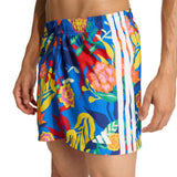 MEXICANA FLORALS 3 STRIPES SWIM SHORTS 5 INCH - Runner