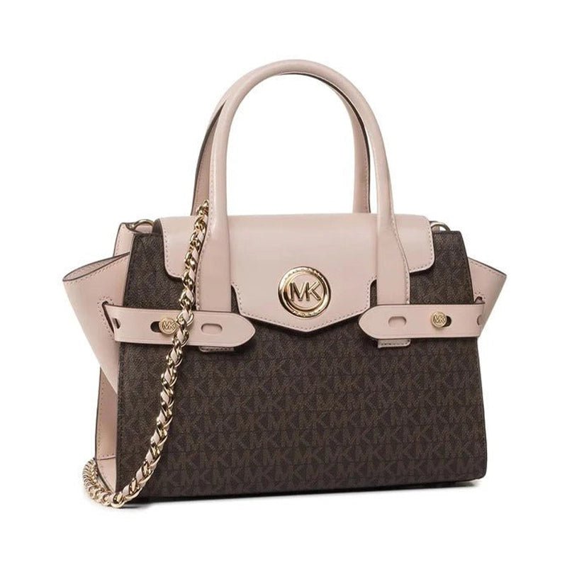 MICHAEL KORS Carmen large logo and leather - BROWN - MK2 - Runner
