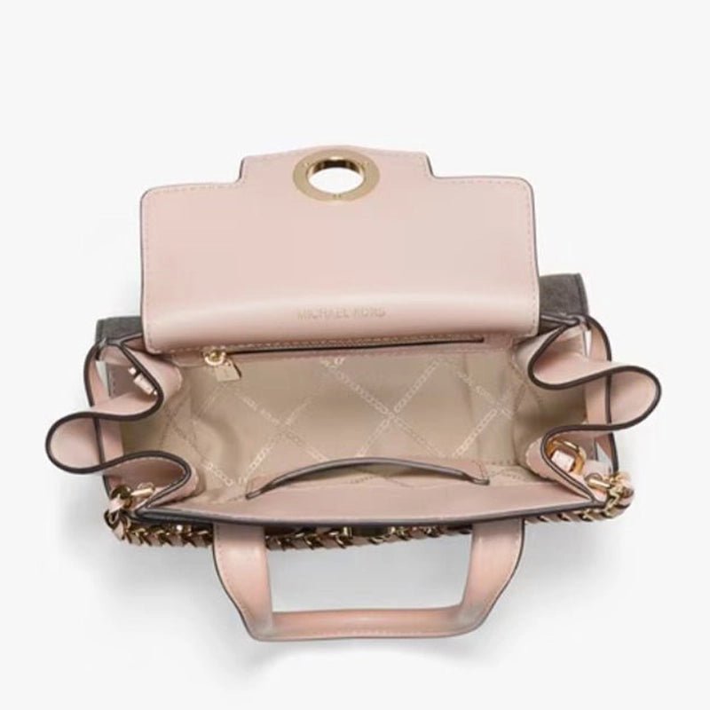 MICHAEL KORS Carmen large logo and leather - BROWN - MK2 - Runner